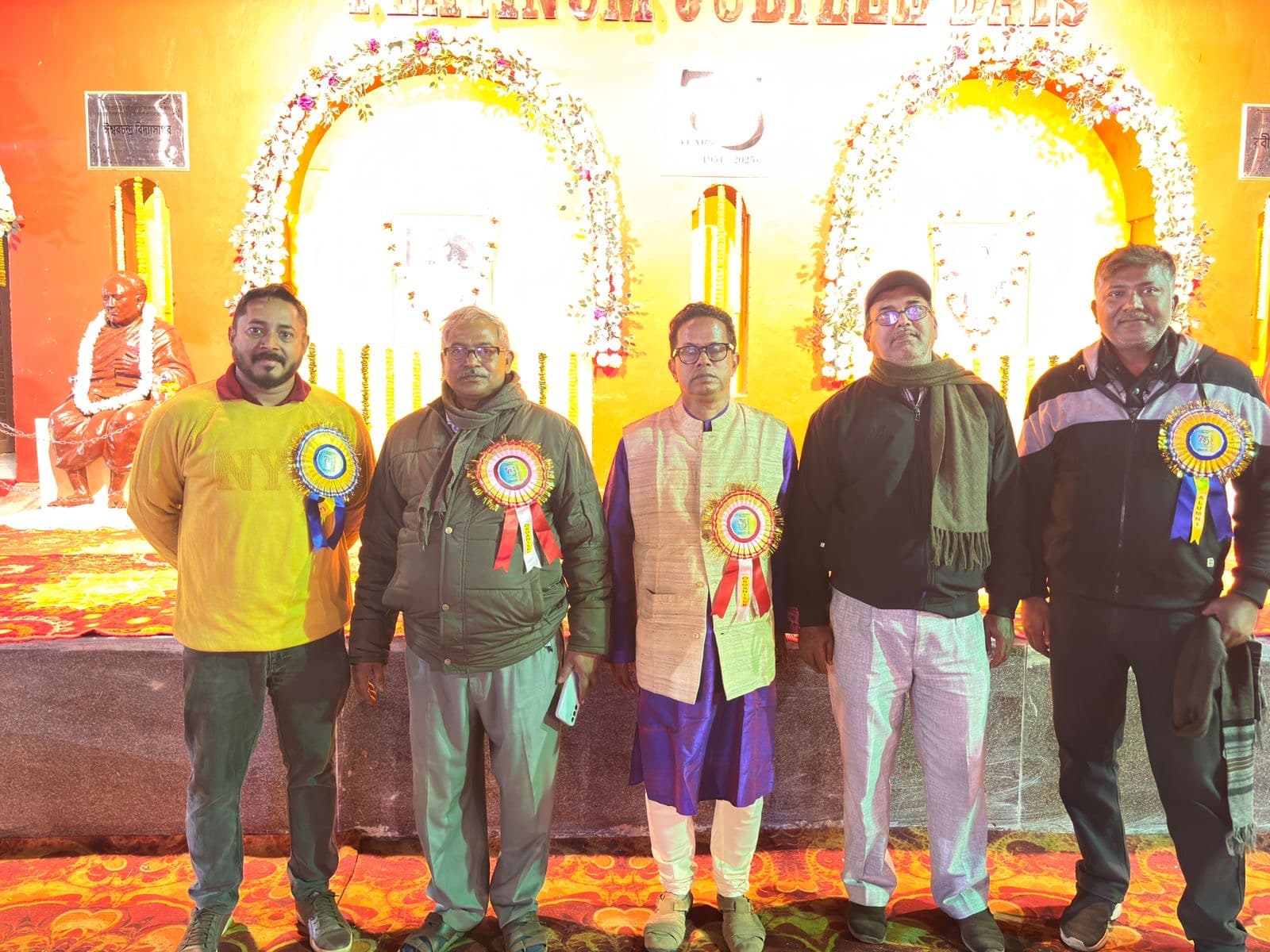 NCC battalion group photo in front of Hijli High School